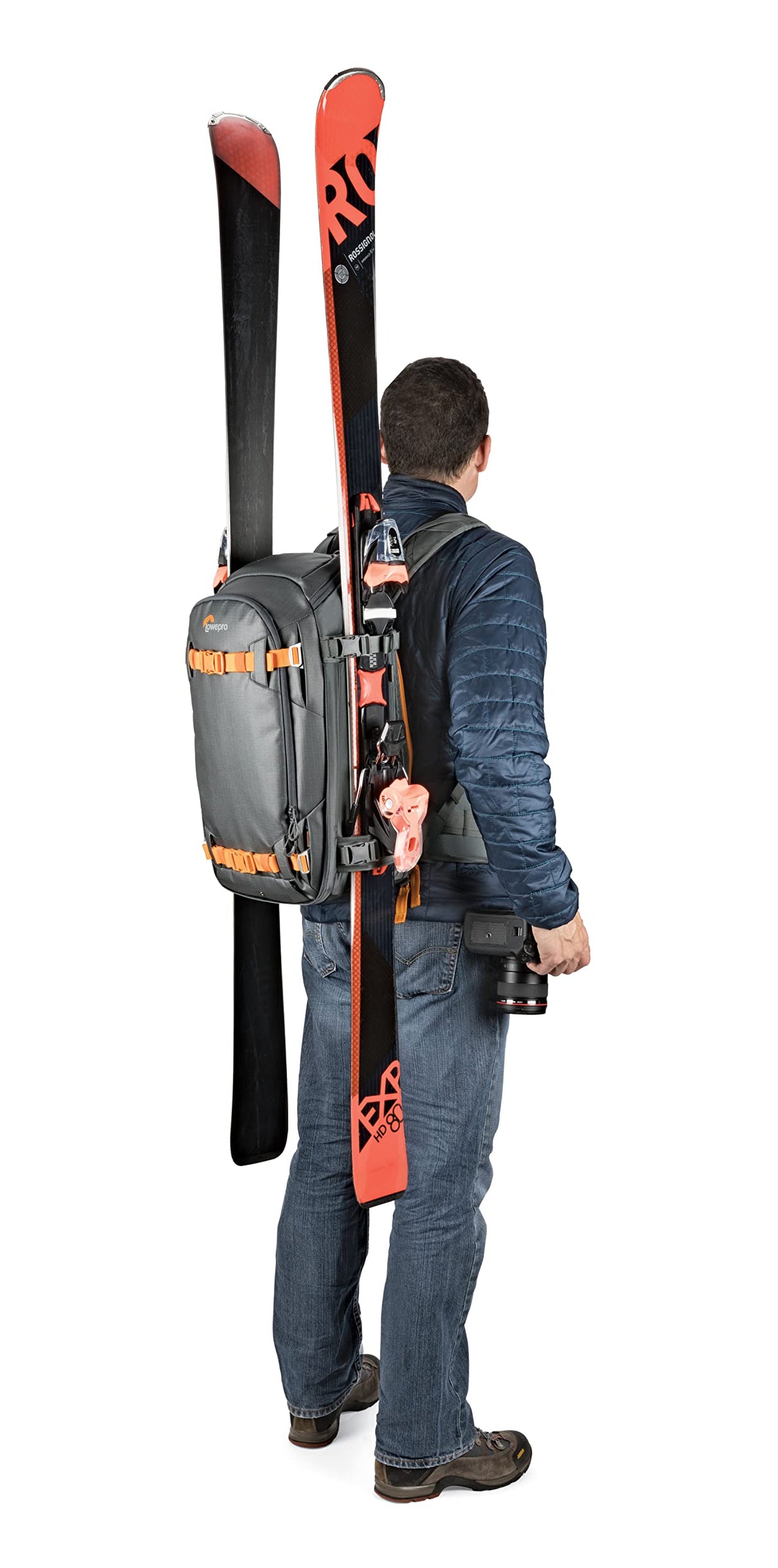 Lowepro Whistler 350 AW II, Mochila Fotográfica, Todo el Año, Tejido Reciclado, Todo los Clima, Uso Profesional, Capacidad para Portátil 13'', Almohadillas Insertables, Cámara Pro Mirrorless/DSLR