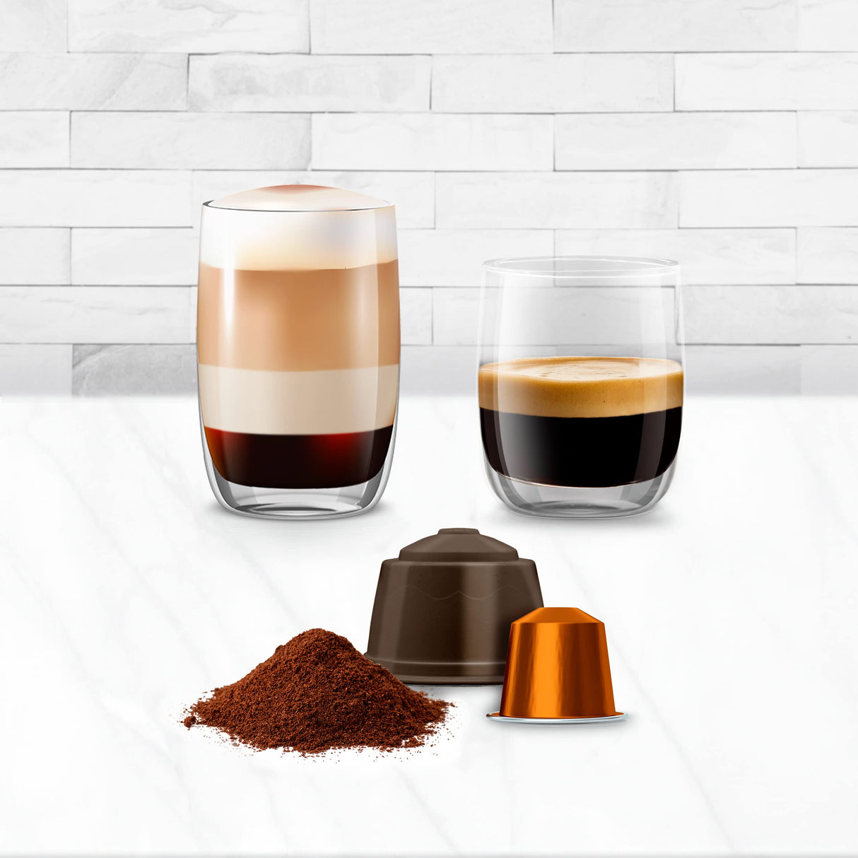 Ufesa Bellagio Cafetera Espresso Multicápsulas 3 en 1 para Nespresso, Dolce Gusto o Café Molido, Panel Táctil Digital con 7 Niveles, Depósito 1L, 1400W, 15 Bares, Apagado Automático