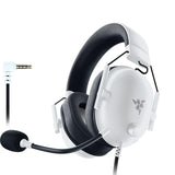 Razer BlackShark V2 X (Xbox) - Auriculares E-Sports con Cable para la Consola Xbox S|X (250 g, micrófono cardioide, transductores de 50 mm, cancelación pasiva del Ruido, Conector de 3,5 mm) Blanco