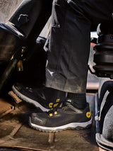Heckel S1p Flexible, Zapatos de Seguridad Hombre, Negro Amarillo, 41 EU