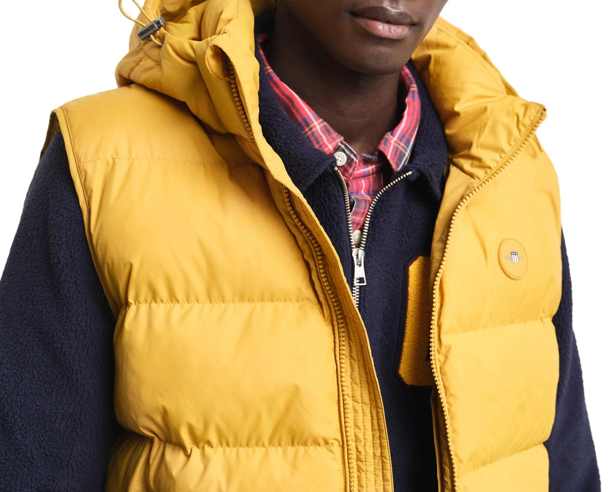 GANT Chaleco Active Cloud, Amarillo Amarillento, XXL Hombres