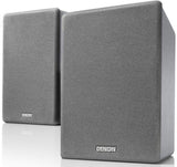 Denon Altavoces SCN10, altavoces HiFi bidireccionales para sistema de sonido de TV, 2 x 65 W, compatible con receptores y amplificadores, diseño elegante, color gris