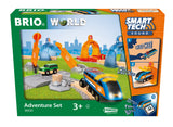 Brio - Set de Aventuras con Sonido, BRIO Ferrocarriles, Tren Juguete, Set de Construcción, Construcciones para Niños, Juguetes Niños 3 Años o más, 17 Piezas, Exclusivo de Amazon