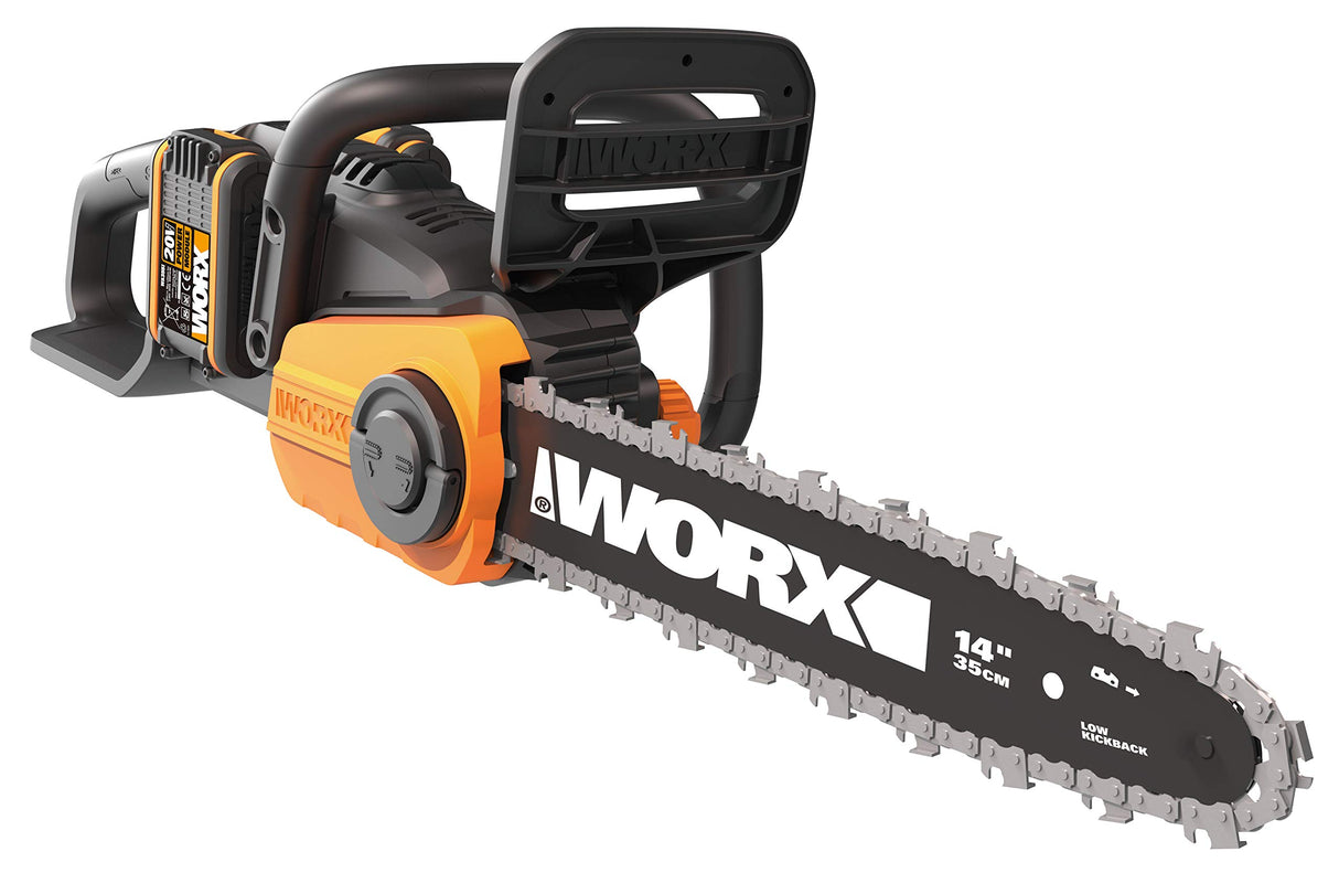WORX Motosierra 40V (2x20V) | PowerShare | WG384E - 2 baterías 2Ah | 35 cm Motor Brushless
