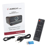 Albrecht DR790CD Radio Digital Dab+, 27790, multifunción, Incluye Reproductor de CD y Bluetooth, Carcasa de Madera en marrón Oscuro