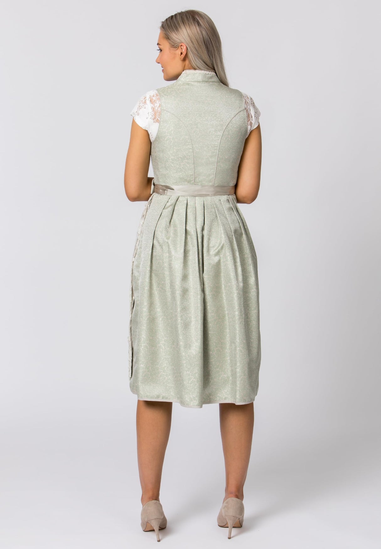 Stockerpoint Dirndl Jane Vestido para ocasión Especial, Salvia, 38 para Mujer