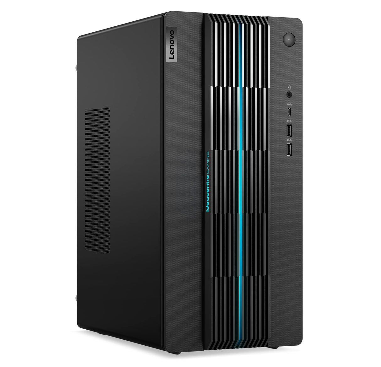 Lenovo Ideacentre Gaming 5 17ACN7 - Ordenador de sobremesa (AMD Ryzen 5 5600 G, 8 GB RAM, 512 GB SSD, NVIDIA GeForce RTX 3050-12 GB, Windows 11 Home), teclado AZERTY (francés) y ratón USB, color negro