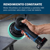 Bosch Professional 12V System pulidora a batería GPX 12V-125 (incl. herramienta con plato de caucho montado con cierre por contacto de 125 mm, plato de espuma de corte y pulido de 125 mm)