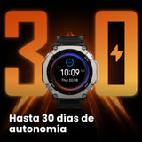 Amazfit T-Rex Ultra 2 Reloj Inteligente Outdoor, GPS Doble Banda, Caja Titanio 51 mm, Pantalla AMOLED 1,5" Cristal de Zafiro, Linterna, 30 Días Autonomía, Mapas Offline, Resistente al Agua 10 ATM