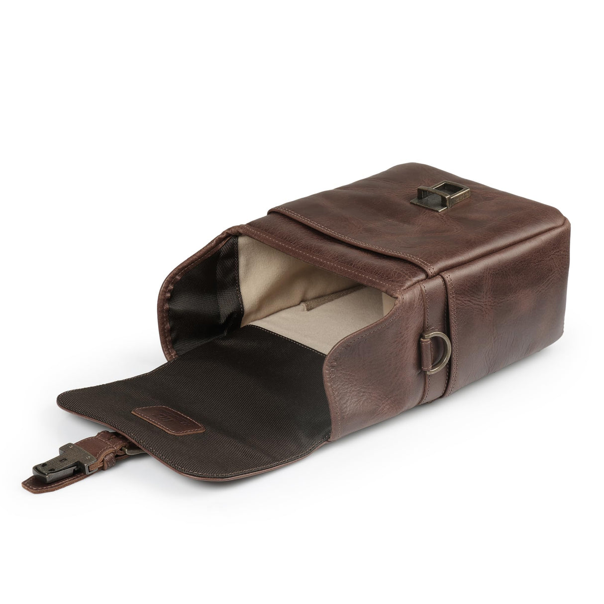 MegaGear MG1329 Para cámaras sin espejo, instantáneas y DSLR - Bolsa bandolera de cuero auténtico
