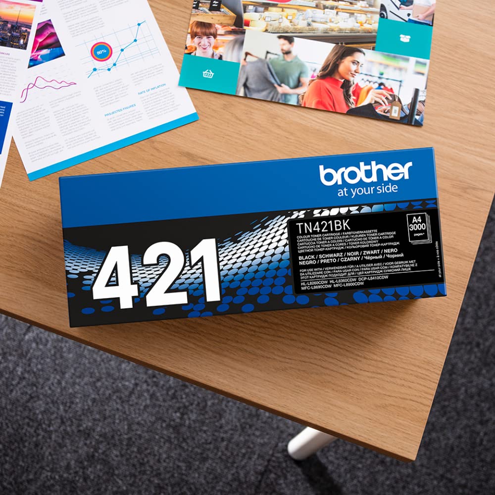 Brother TN421BK - Cartucho de tóner, color negro