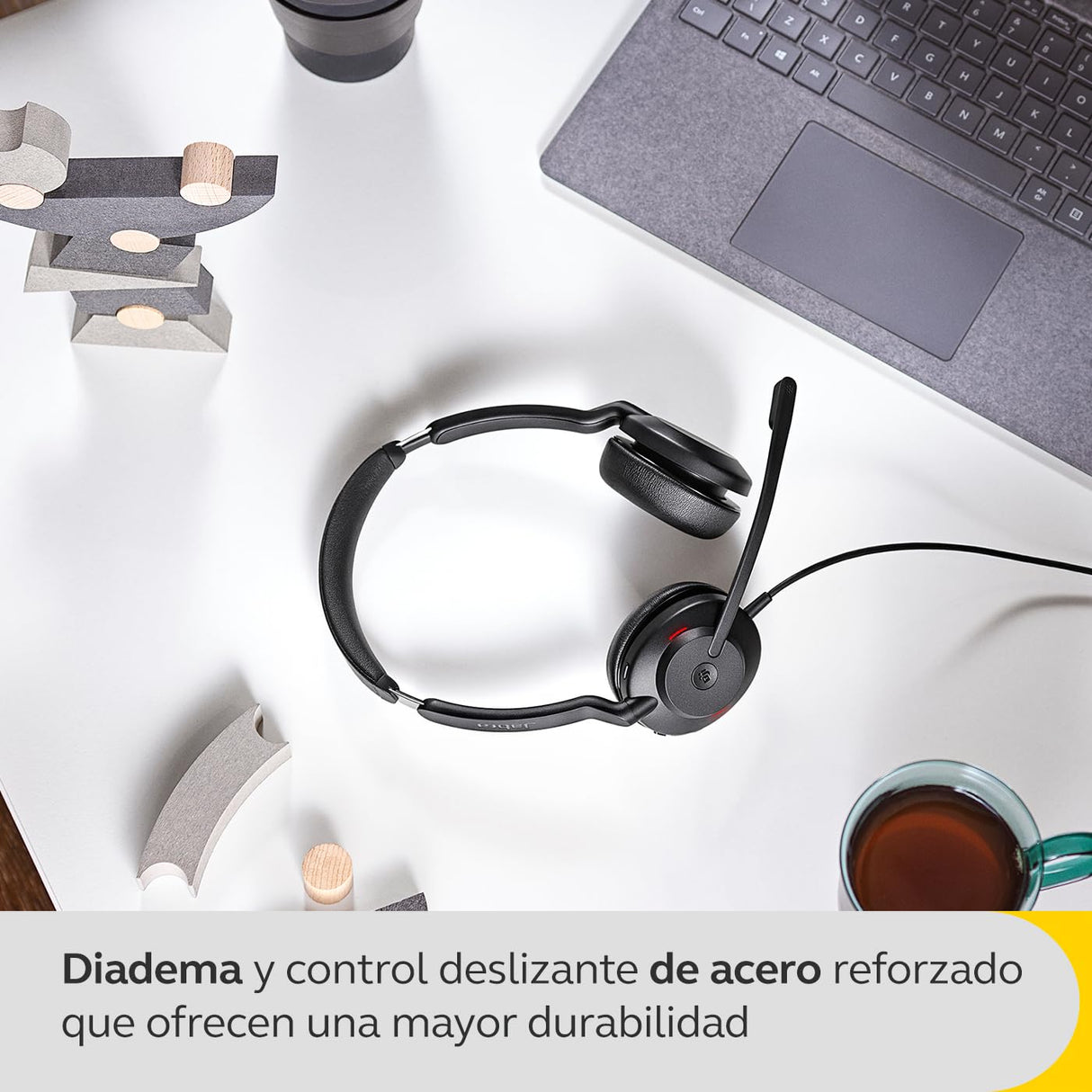 Jabra Evolve2 30 SE Auriculares Estéreo con Cancelación de Ruido, Cable USB-A y Tecnología de Llamada de 2 Micrófonos - para Plataformas de Comunicaciones Unificadas como Zoom y Google Meet - Negro