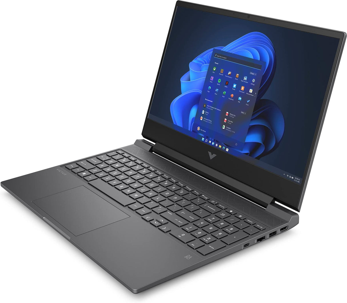 HP Victus Victus 15-fa0003sf - Ordenador portátil (15,6 Pulgadas, FHD IPS (Intel Core i5-12450H, RAM 16 GB, SSD 512 GB, NVIDIA GeForce RTX 3050 4GB, AZERTY, Windows 11) Plata Mica