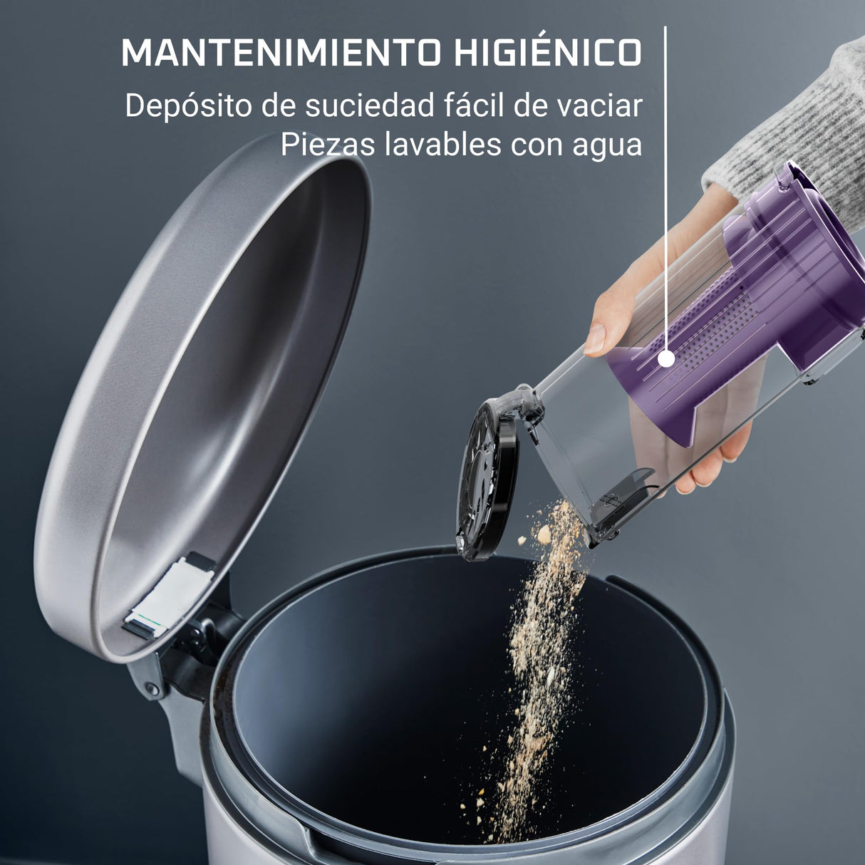 Rowenta X-Pert 7.60, aspiradora escoba sin cable, potente, muy ligera, batería de larga duración, RH6A31WO