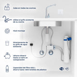 BWT MIXXO Starter Kit "Soft" | filtro de agua premium para grifo | purificador de agua doméstico | sistema filtro de agua innovador | descalcificador compacto bajo fregadero