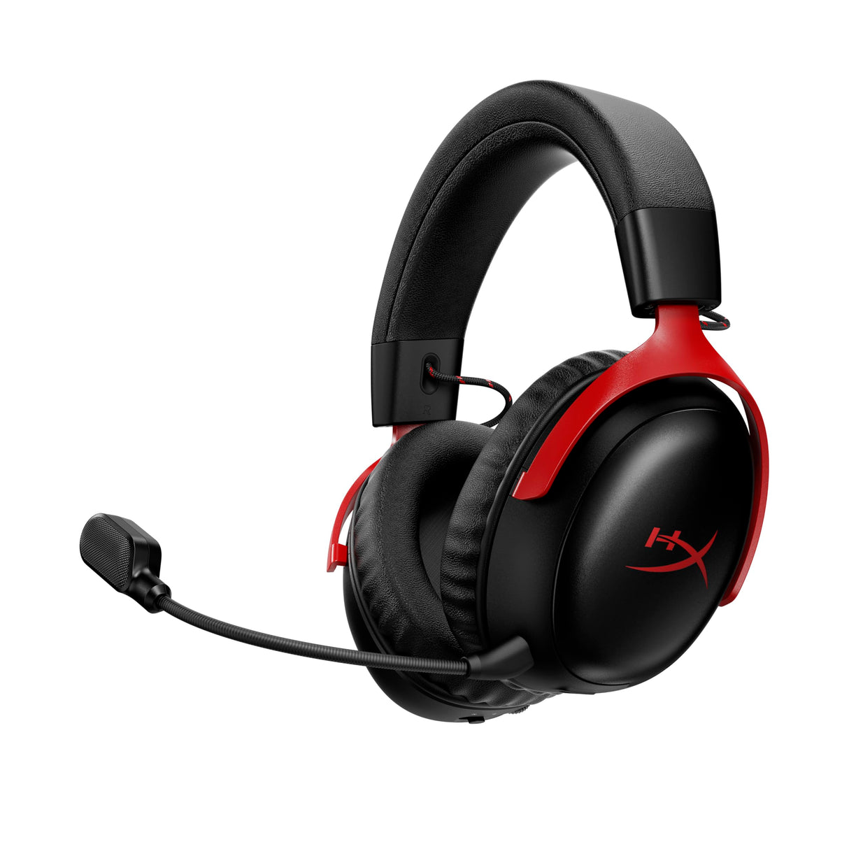 HyperX Cloud III S - Auriculares Gaming inalámbricos, Bluetooth, 2.4Ghz, PC, PS5, Xbox, Drivers 53 mm, DTS, micrófono 10mm, batería hasta 200h, Rojo-Negro