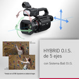 Panasonic AG-CX18EH 4K 60p Videocámara Profesional con Lente Gran Angular de 25 mm, Zoom de 24x, 3G-SDI, XLR, OIS Híbrido de 5 Ejes, Luz LED, Wi-Fi, USB PD, Negra