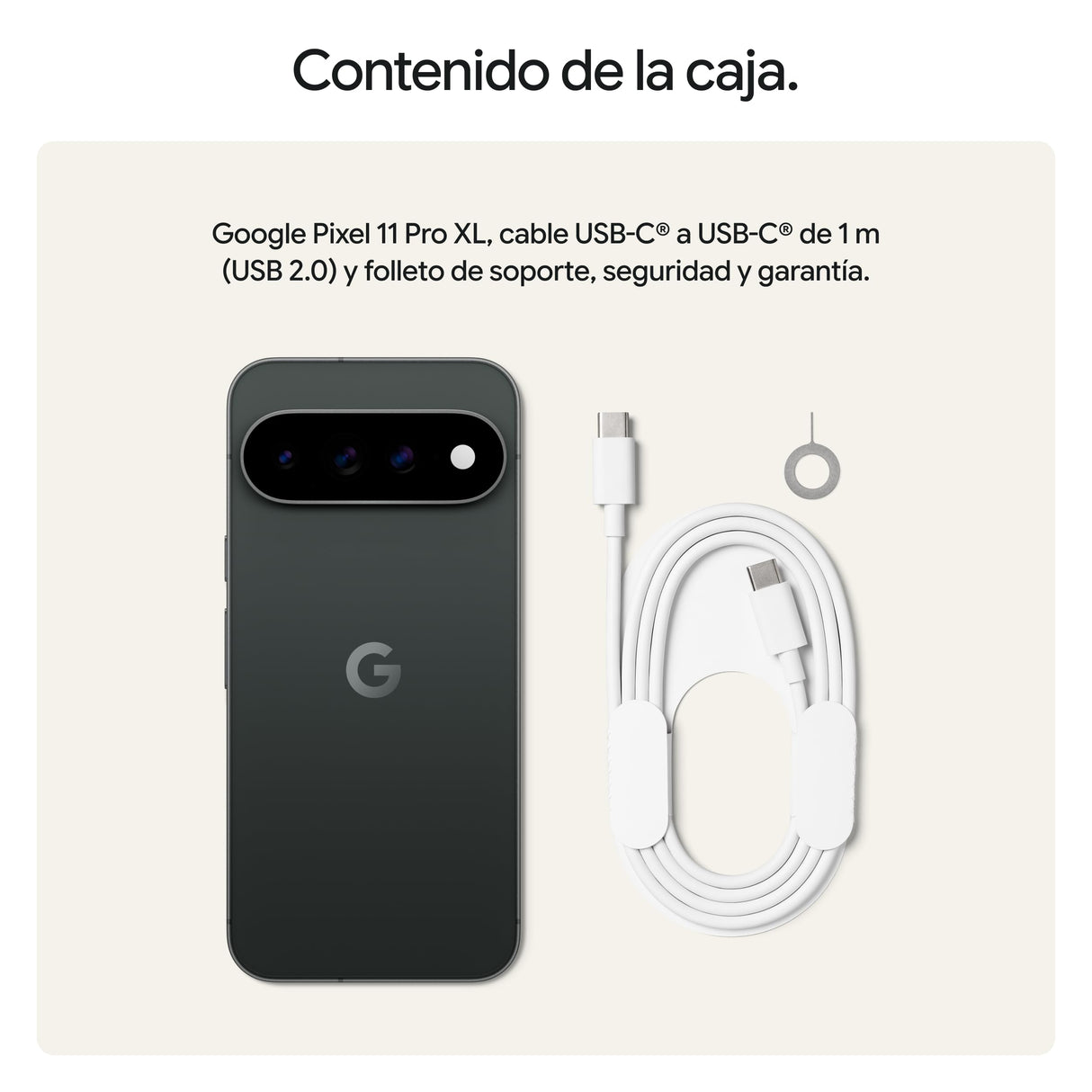 Google Pixel 11 Pro XL – Smartphone Android Libre - Obsidiana, 1TB