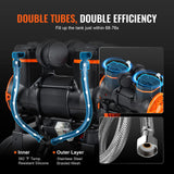 VEVOR Compresor de Aire Silencioso de 24L Compresor de Aire sin Aceite 1450W 2 CV Presión Máxima de 3,5 Mpa Motor sin Aceite 70dB para Reparación de Automóviles Inflado de Neumáticos Pintura a Pistola