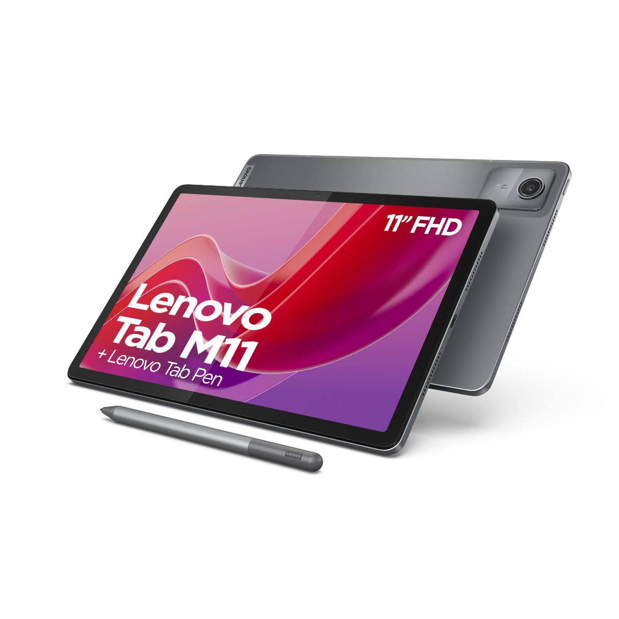 Lenovo Tablet Tab M11 | Pantalla táctil WUXGA 11" | MediaTek Helio G88 | 8GB de RAM | SSD 128GB | Wi-Fi | Android 14 | Gris | con lápiz Capacitivo
