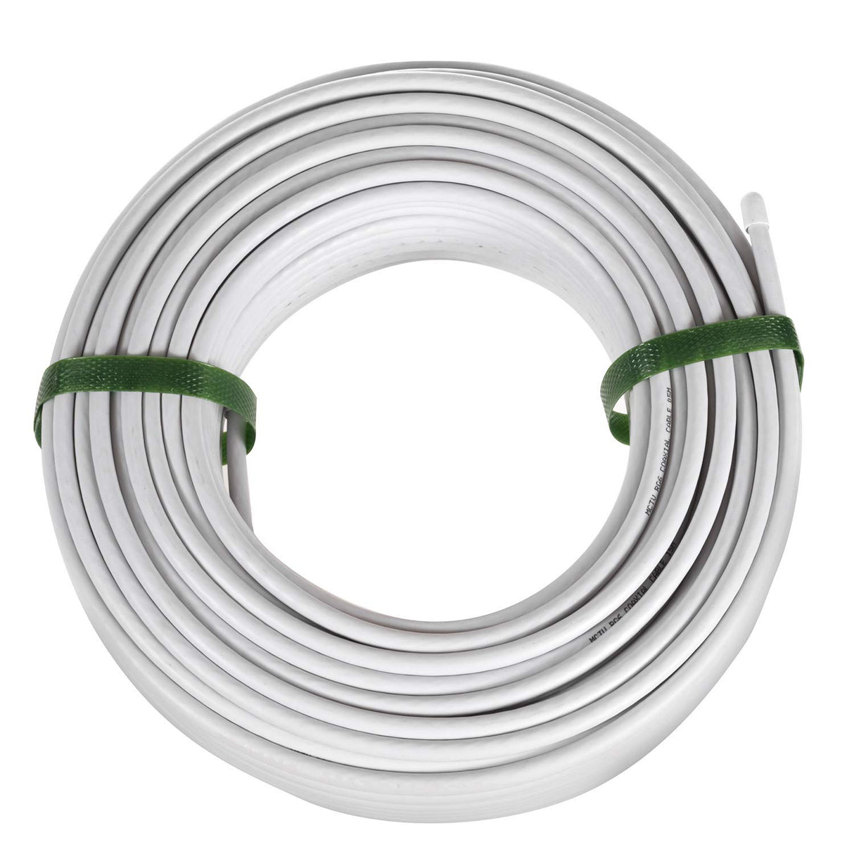 Maclean MCTV Cable de antena coaxial RG6 Cobre puro 100% CU Cable de antena de TV satelital coaxial (100m)