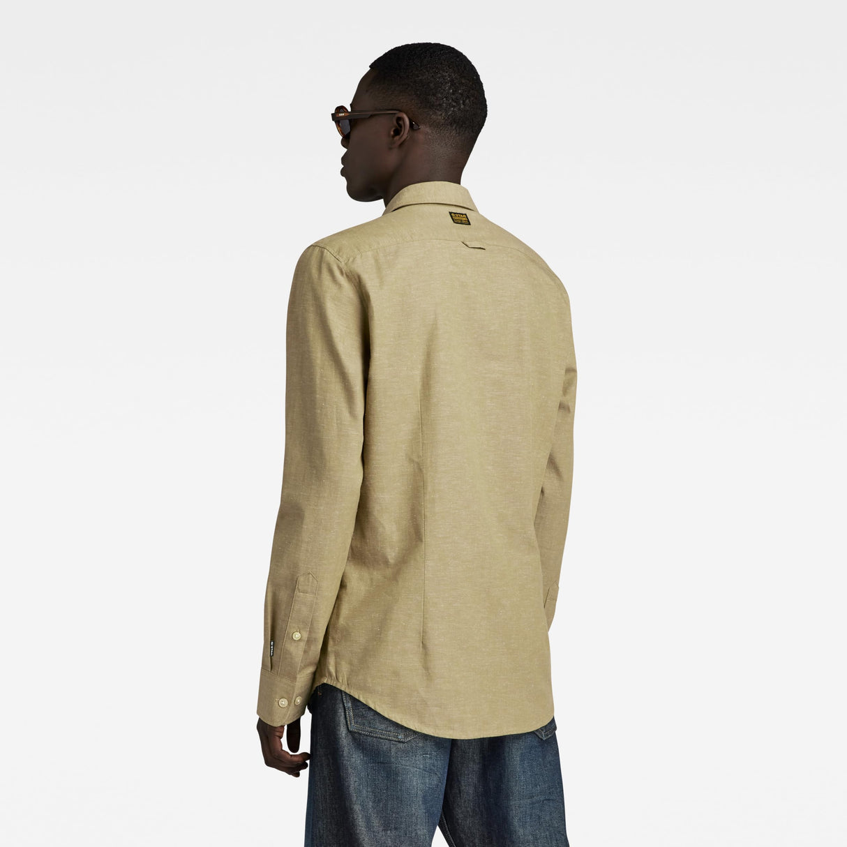 G-Star Para Hombre Camisa Bristum 2.0 Slim , Beige (tree house D23553-D187-C941), S