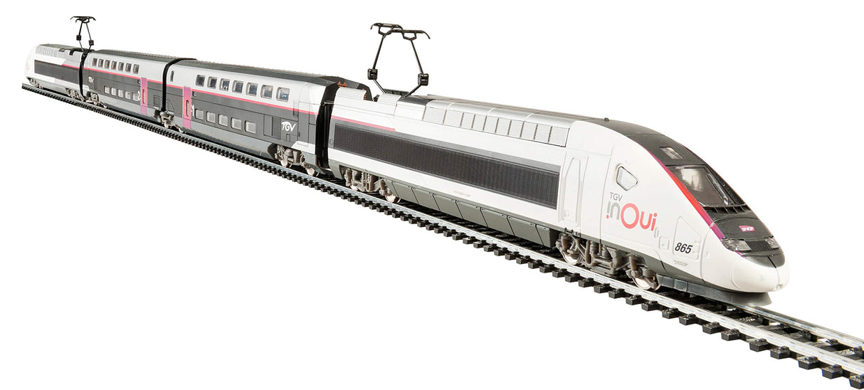 Mehano- Coffret de Train électrique TGV Inoui Set, Color Blanc, Gris, Violet, Noir, 607 x 370 x 54 CM (T871)