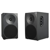 Woxter Dynamic Line 410 BT –Altavoces estéreo 2.0 150W de Potencia,Bluetooth, Madera, Woofer de 4 Pulgadas, 2 Tweeter, 3.5 mm, RCA, Control Volumen, Agudos, Graves, Bookself Speakers, Color Negro