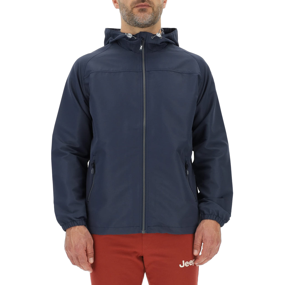 JEEP O102712-Q020 J CHAQUETA HOMBRE LIERA CON CAPUCHA Estampado Trasero Contorno J23S Hombre Night Blue/Almond XXL