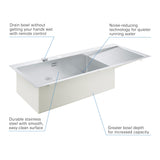 Grohe 31581SD1 31581SD1-K1000 Fregadero Inoxidable con escurridor, Acero INOX, 80 cm