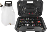 KS Tools 150.1860 Juego de comprobación y limpieza de sistemas de combustible, 43 pzs