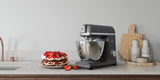 Electrolux E5KM1-4BPT - Amasadora planetaria Create 5 de aluminio fundido, 1200 W, 6 ajustes, 330 x 245 x 380 mm, color negro perla