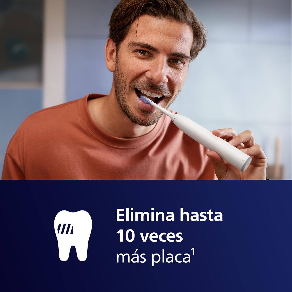 Philips Sonicare 7100 cepillo dental eléctrico, sónico con aplicación, 4 modos de cepillado y 3 niveles de intensidad, alerta de presión, SmarTimer, blanco, HX7420/08 [Nueva Tecnología]