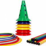 Italveneta Didattica- Salterello Piccolo psicomotricidad, Kit de Actividad motora y Desarrollo Infantil, Color Mezclado: Rojo, Amarillo, Verde Azul, Standard (095)