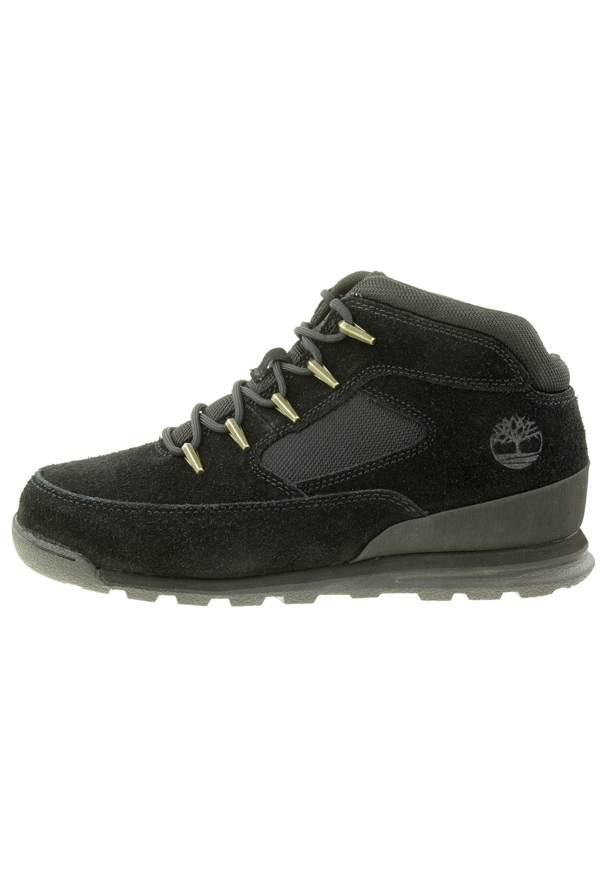 Timberland Euro Rock Heritage L/F Basic Botas de Moda para Hombre, Negro (Black Suede), 43.5 EU