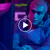 Skullcandy SLYR Pro Cascos Over-Ear Multiplataforma con Cable para Gaming, con Enhanced Sound Perception, Micrófono con IA, Compatibles con Xbox Playstation y PC - Azul