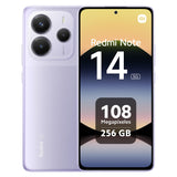 XIAOMI Redmi Note 14 5G - Smartphone de 8+256GB, Pantalla de 6.67" AMOLED FHD+ 120Hz, MediaTek Dimensity 7025-Ultra, cámara de 108MP, 5110 mAh, Cargador no Incluido, Morado (Versión ES)