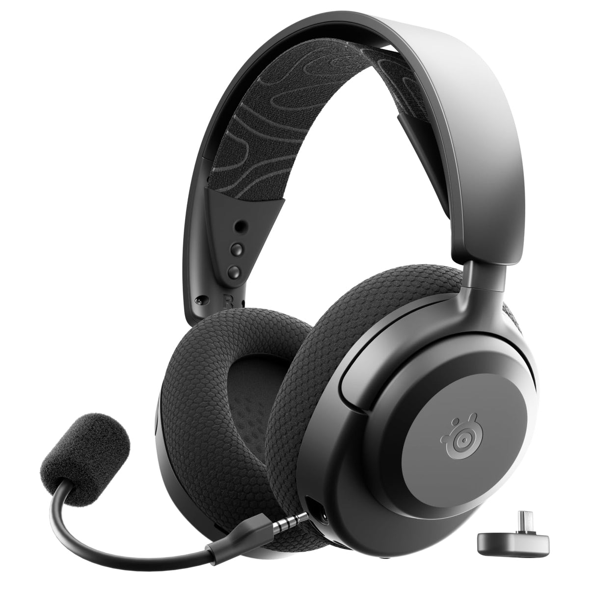 SteelSeries Arctis Nova 3P Wireless Auriculares Gaming multiplataforma - App - Batería 40h - Controladores magnéticos de neodimio - 2,4 GHz/Bluetooth - Micro extraíble - PS5, PS4, PC, Switch -Negro