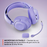 SteelSeries Arctis Nova 3X Wireless Auriculares Gaming multiplataforma - App - Batería 40h - Controladores magnéticos de neodimio - 2,4 GHz/Bluetooth - Micro extraíble - Xbox,PS5,PC, Switch -Lavanda