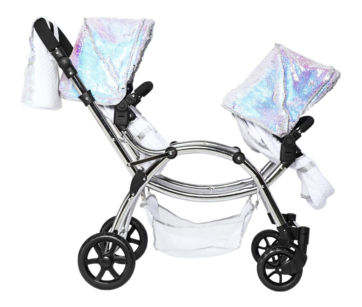 Roma Cochecito Doble para muñecas gemelas Amy Childs Polly Sparkle 2 en 1 y capazo - Sirena (3-16 años)