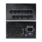 Deep Gaming Energy-V Fuente de Alimentación 850W 80 Plus Gold, Conector PCIe 5.0 600W, Full Modular, ATX3.0, Cables Planos, Ventilador Silencioso de 120mm. Color Negro