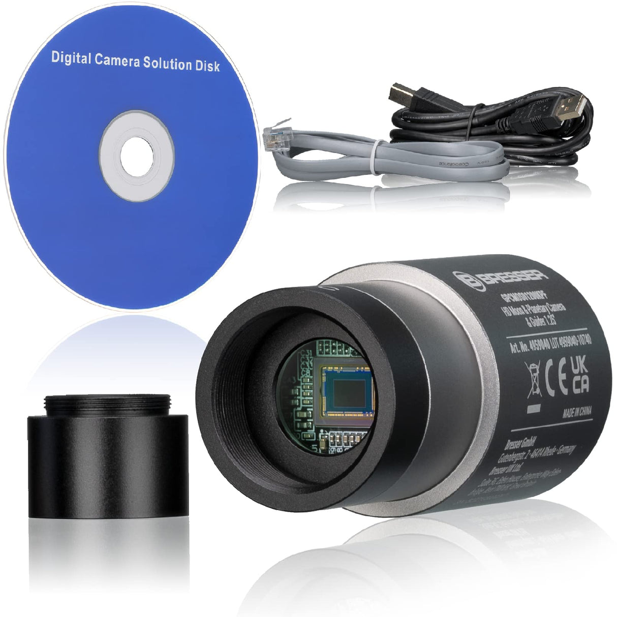 BRESSER Cámara HD Luna & Planeta y guía 1.25"