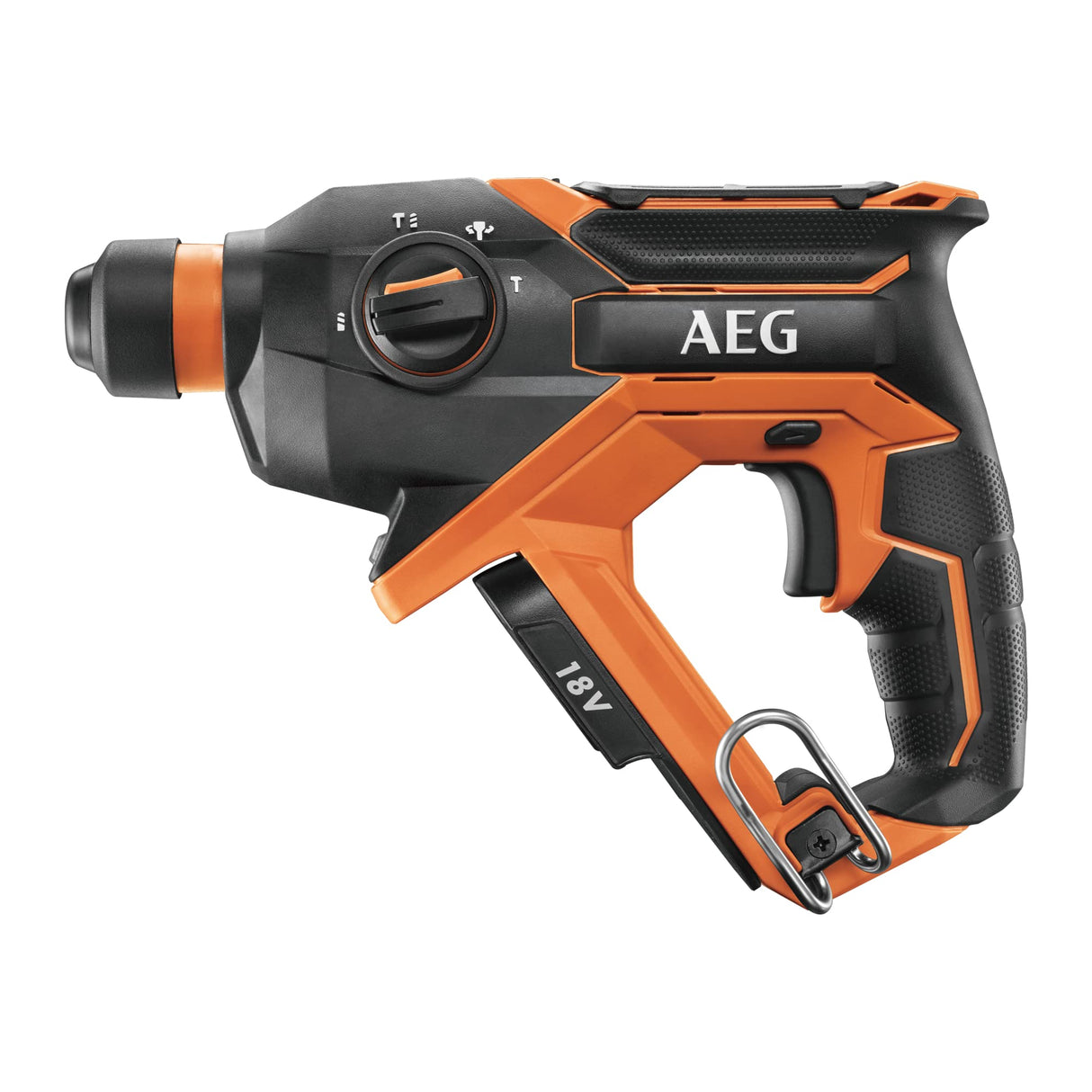 AEG - Taladro SDS+ Compacto 18V PRO18V (Sin Batería) - Selector 4 Modos de Perforación y Cincelado Independientes - Motor de 4 Polos 1,5 Julios EPTA - Gran Confort de Trabajo - OMNI18C-0KIT1X
