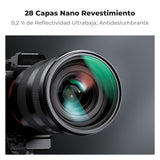 K&F CONCEPT Nano-Xcel 2 Pack 49MM Filtros Black-Mist 1/8+ Filtro Difusión 1/4 con 28 Capas de Revestimiento Nano de Vidrio Óptico para Suavizador de Retrato Imagen y Vídeo