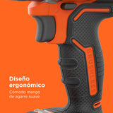 BLACK+DECKER Taladro percutor inalámbrico de 18V con 2 baterías de 2,5Ah, velocidad variable, 2 engranajes, 52Nm de par, POWERCONNECT, BL188E2K-QW