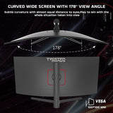 Twisted Minds Monitor para Gaming, Pantalla de 34 Pulgadas Fast IPS - Resolución 2560 x 1440 FHD, frecuencia actualización 165 Hz, relación Aspecto 21:9, Tiempo Respuesta 1 ms - Negro (TM34RWA)
