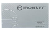 Kingston IronKey S1000 Unidad Flash USB cifrada 128GB Criptochip incorporado y homologación FIPS 140-2 de Nivel 3 - IKS1000B/128GB