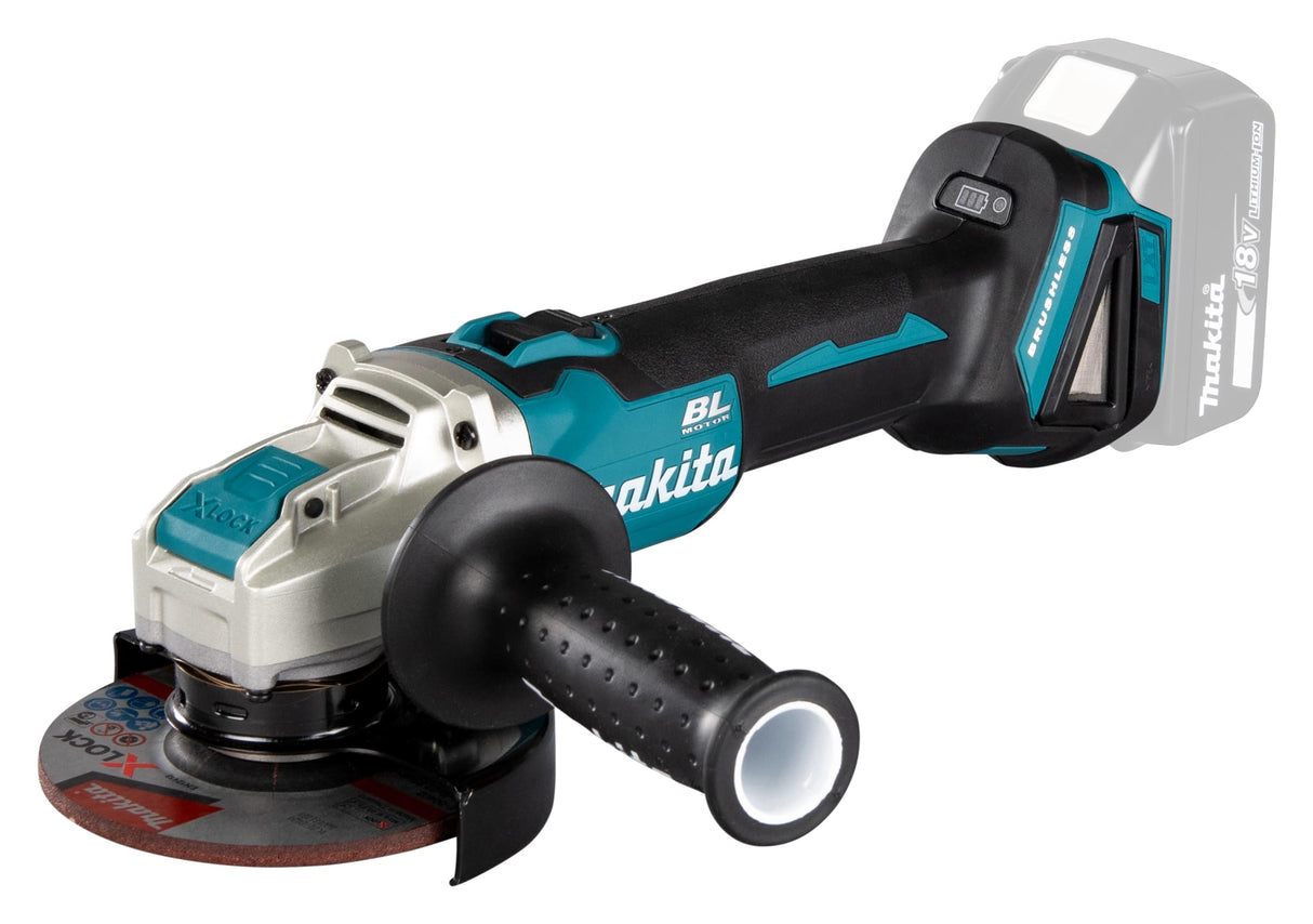 Makita DGA521ZX1 X-Lock Cordless Angle Grinder 18V sin batería y cargador