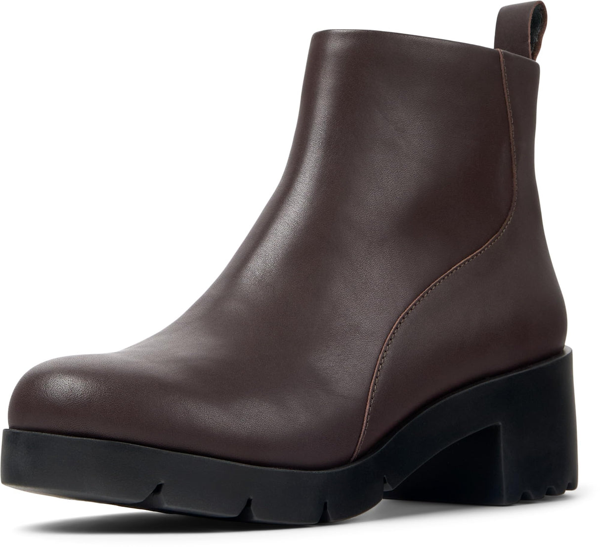Camper Wanda K400228, Botines con Cremallera Mujer, Marrón Oscuro 009, 41 EU