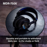 Sony MDR-7506 - Auriculares de diadema cerrados (reducción de ruido, 3.5 mm), negro